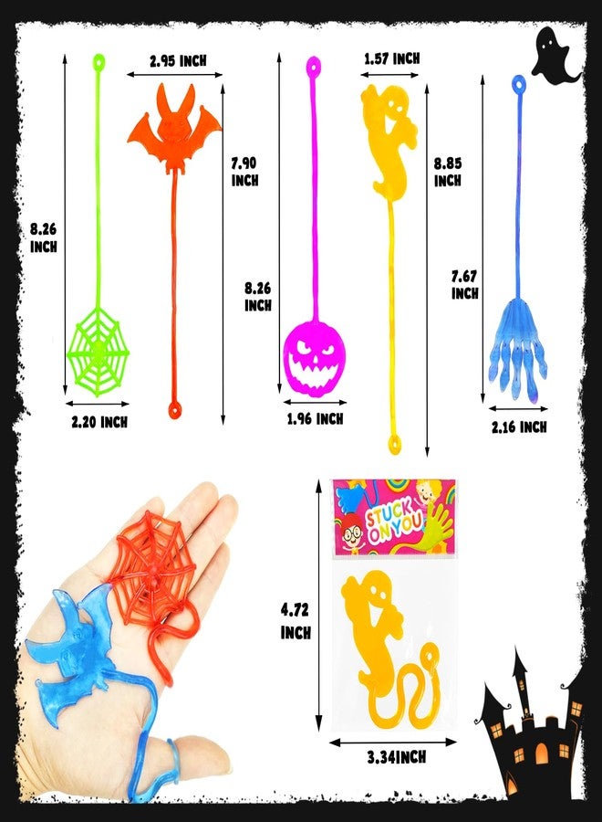 Leetous Halloween Treat Non Candy for Kids 28 PCS, Sticky Hands Toys Gifts Prizes for Toddlers, Halloween Goody Bag Bucket Pinata Stuffer Fillers,Birthday Preschool Party Favor Supplies Trinket for Boys Girls - Image 5